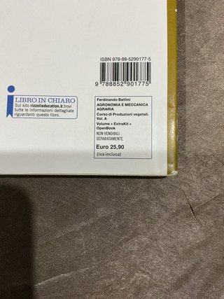 Libro Agronomia e meccanica agraria