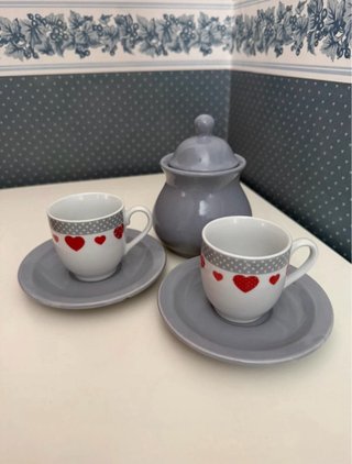Set caffè Maison Tortora porcellana