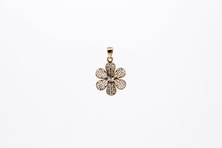 Colgante Flor Oro 18K (3-658)