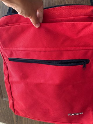 Bolsa bandolera roja Fortuna