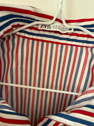 Camisa Rayas Mujer Zara