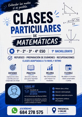 Profesor particular de Matemáticas