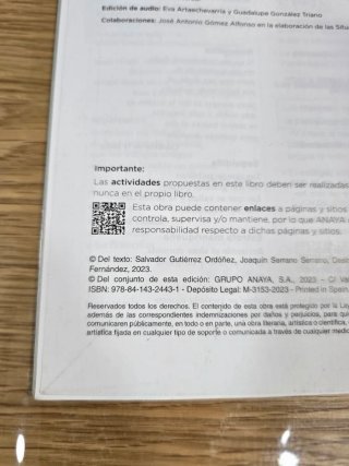 Lengua y Literatura, 4 ESO, Operación mundo