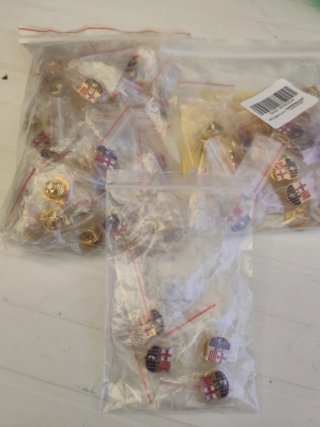 Pins FC Barcelona, metálicos,bolsas individuales