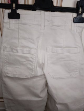 Pantalón culotte Mango blanco Talla XS