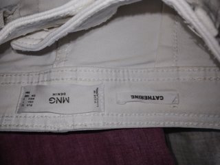 Pantalón culotte Mango blanco Talla XS