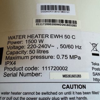 Calentador Eléctrico Teka EWH 50 C