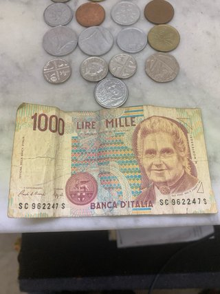 Lotto monete e banconota Italia/estero vintage