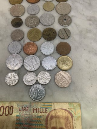 Lotto monete e banconota Italia/estero vintage