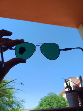 Gafas de Sol Ray-Ban Aviator verde/Negro