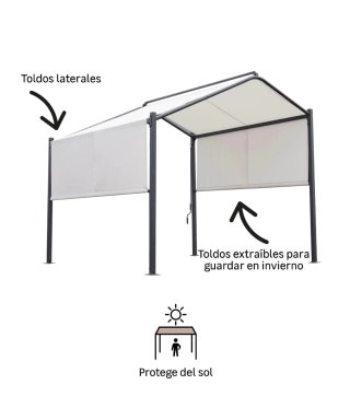 Cenador de aluminio