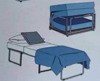 Somier individual abatible