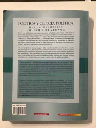 Politica y ciencia politica.Una introduccion