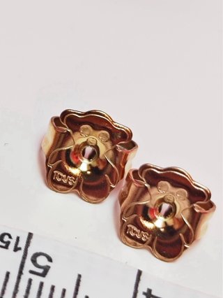 Pendientes Tous Oso Bold color oro Rosa