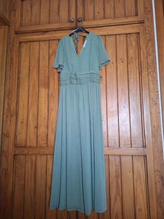 Vestido largo verde