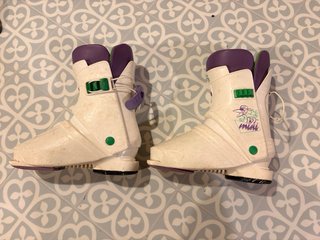 Esquís Elan PSX con fijaciones Salomon. Botas