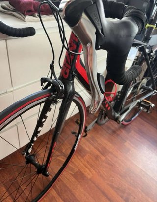 Bicicleta Giant TCR Negra y Roja