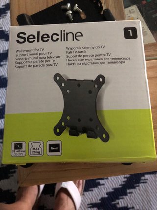 Soporte de pared para TV negro