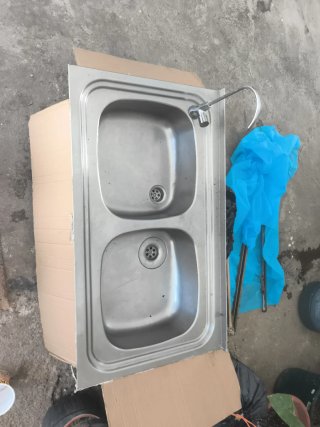Fregadero doble acero inoxidable