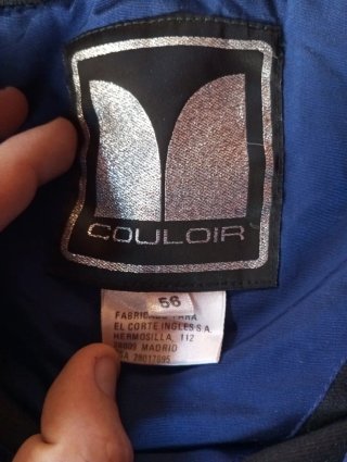 Chaqueta vintage azul y turquesa