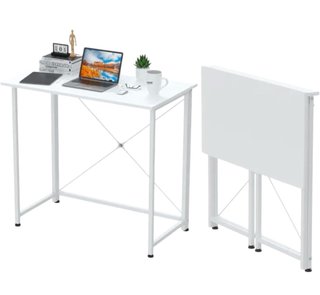 Escritorio blanco plegable