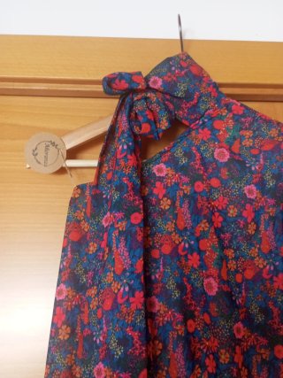 Vestido largo estampado floral