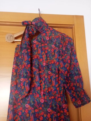 Vestido largo estampado floral