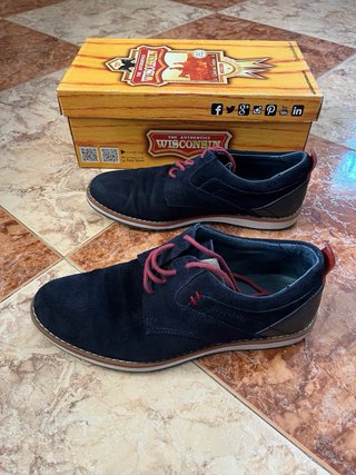 Zapatos Ante Wisconsin Azul