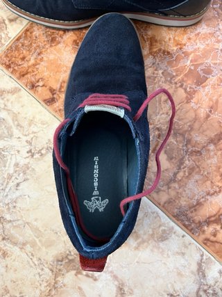 Zapatos Ante Wisconsin Azul