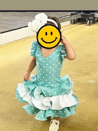 Vestido de gitana para niña talla 18/24 meses