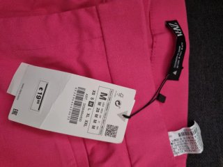 Pantalón Zara pinza rosa talla M