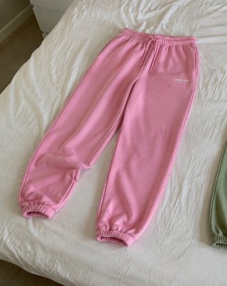 Pantalón chándal WHITE POP rosa
