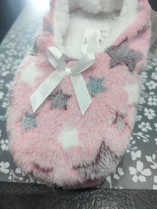 Pantofole donna 36/37 rosa e bianche