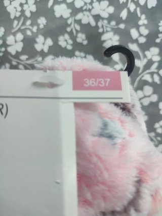 Pantofole donna 36/37 rosa e bianche