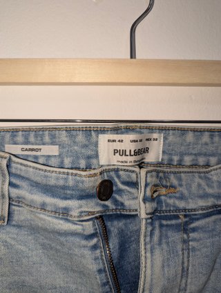 Pantalones vaqueros Pull&Bear Talla 42 carrot