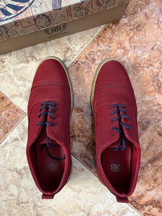 Zapatos Ante Roberto Bassi Rojos