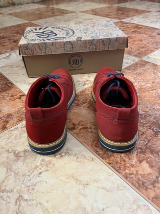 Zapatos Ante Roberto Bassi Rojos