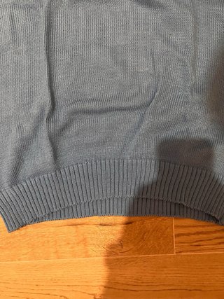 Gilet Maglia Azzurro Avio Scollo V