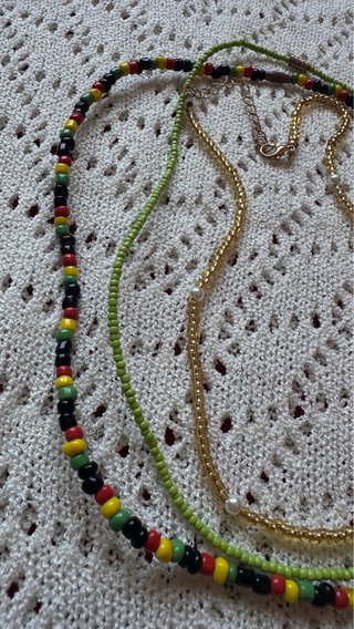 Set 3 collane boho multicolor