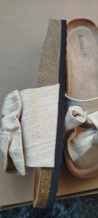 Sandalias BUONAROTTI Beige Lazos