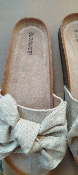 Sandalias BUONAROTTI Beige Lazos