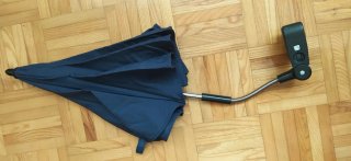 Sombrilla para carrito de bebé azul