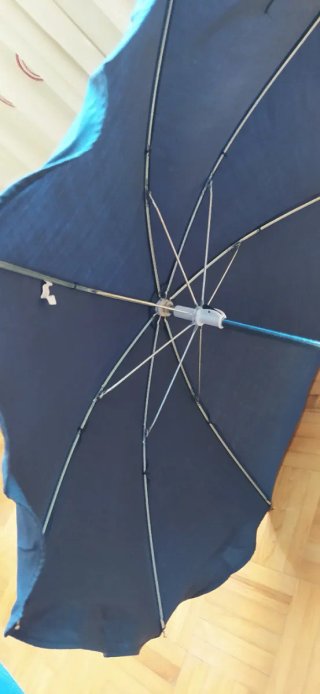Sombrilla para carrito de bebé azul