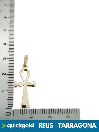 035-1124 CRUZ ORO 18K ANKH