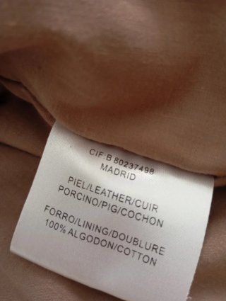 Cazadora Piel natural Marrón Mujer TallaM/38 Nueva