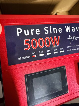Inversor Onda Pura CHANTOWER 5000W 12V/220V