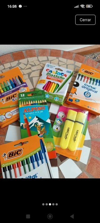Material escolar BIC, Alpino y Carioca