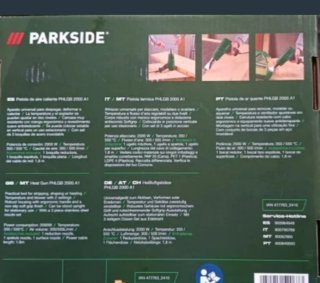 Pistola de aire caliente Parkside 2000W