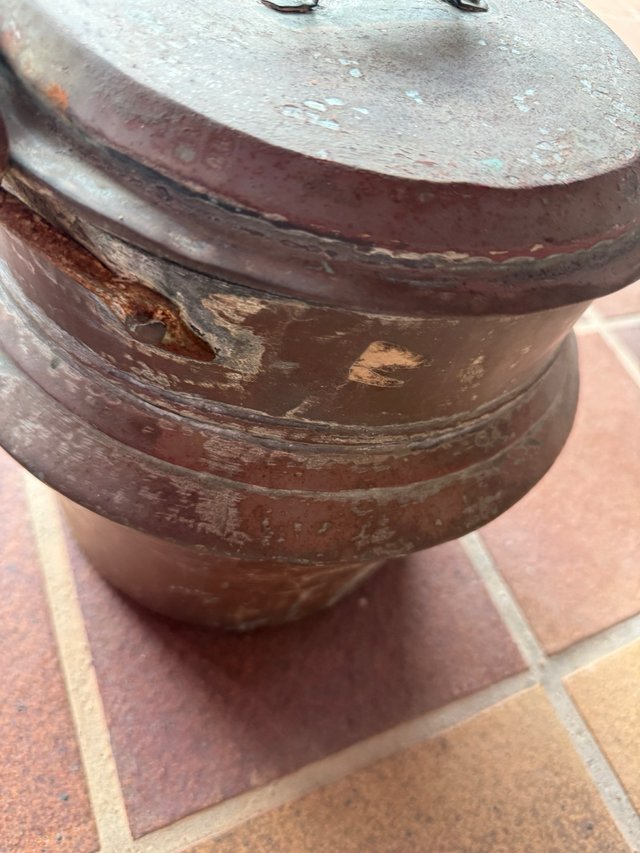 Recipiente Cobre Antiguo Asa S.XIX