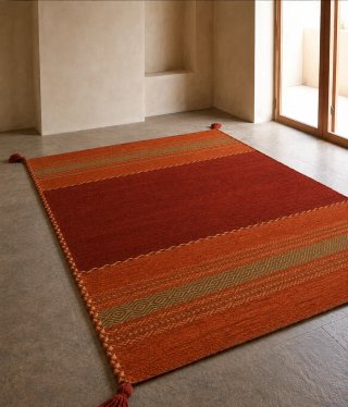 Tappeto Kilim 200x140 cm cotone